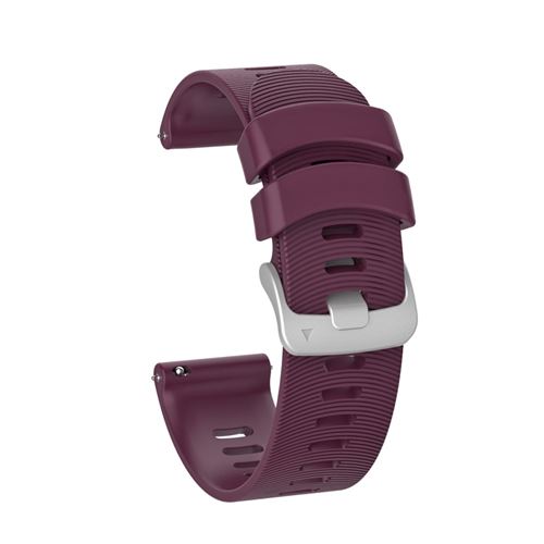 Bracelet en silicone rouge vin pour votre Garmin Forerunner 245