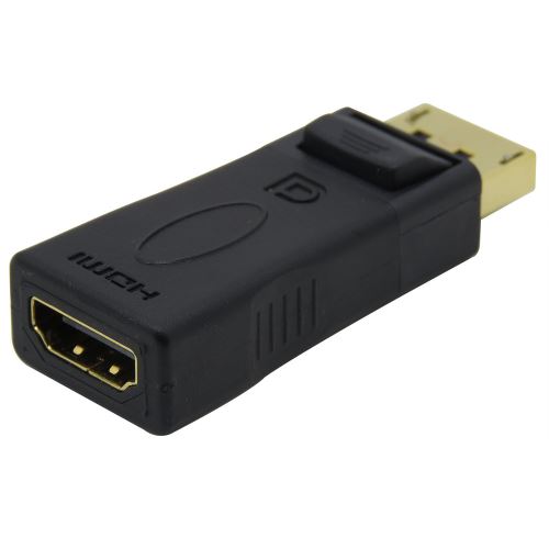 VSHOP ® Adaptateur Displayport vers HDMI avec retransmission audio Connecteur DP pour prise HDMI Idéal pour les produits Apple / Ordinateur etc. Full HD (1080p)