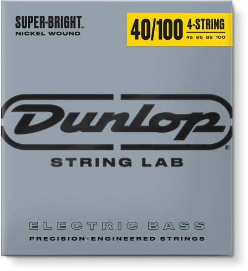 Dunlop Super Bright Nickel Plated Steel light 40-100 - Jeu cordes guitare basse