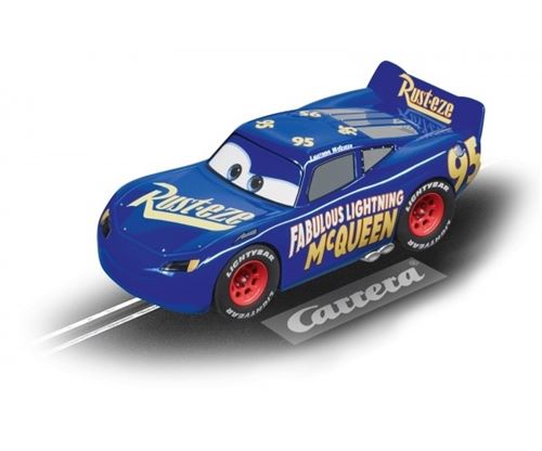 Carrera Voiture de course numérique Cars Lightning McQueen bleu 1:32