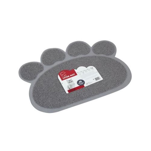 Meilleurs prix pour MPETS Tapis sortie maison de toilette Paw - Pour chat - 60x45cm - Gris