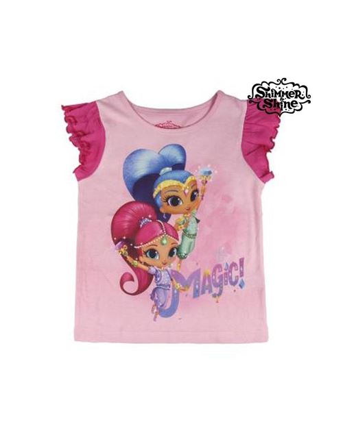 T shirt à manches courtes enfant shimmer and shine 6558 (taille 5 ans)