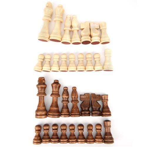 Pièce d'échecs internationale en bois sans cadeau de jouets pour parents-enfants
