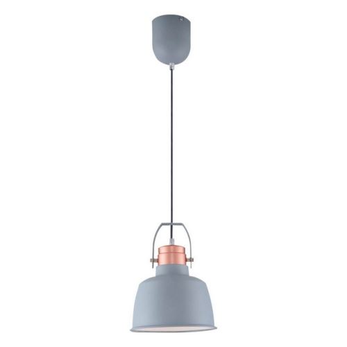 HOMEMANIA Lampe à Suspension Bex Chandelier - de Plafond - Gris en Métal, 22 x 22 x 120 cm, 1 x E27, 40W