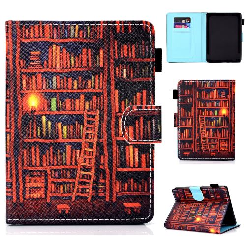 Etui en PU titulaire de la carte étagère à livres pour votre Amazon All-New Kindle (2019)