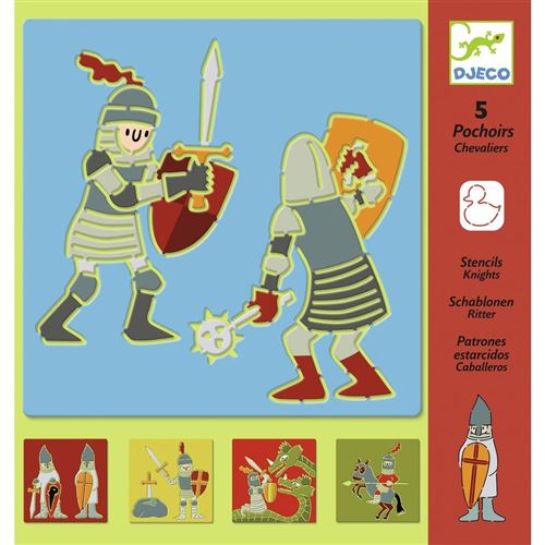 Djeco - Pochoirs - Chevaliers