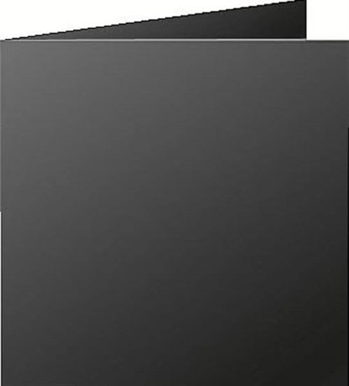 Clairefontaine Paquet de 25 cartes pli&eacute;es Pollen 135x135mm 210g/m&sup2; - Noir - Lot de 2