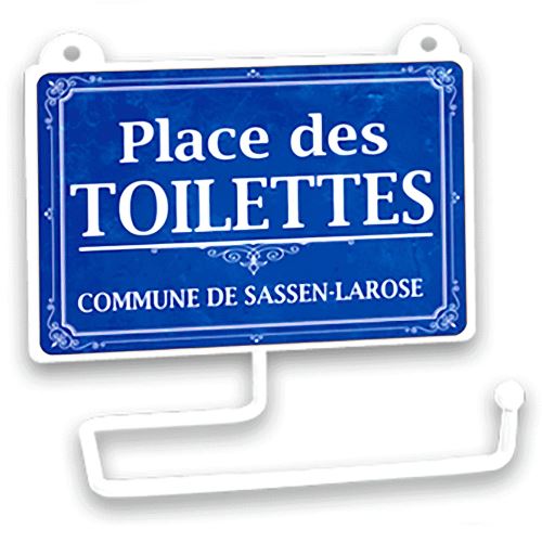 Dérouleur à papier toilette humoristique