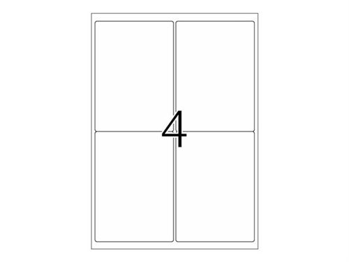  HERMA Special - Poly&eacute;thyl&egrave;ne (PE) - mat - auto-adh&eacute;sif - blanc - 99.1 x 139 mm 40 &eacute;tiquette(s) (10 feuille(s) x 4 &eacute;tiquettes pellicul&eacute;es 