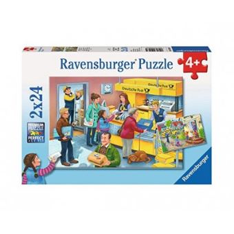 Puzzle 24 Pieces 2 Puzzles Travailler A La Poste