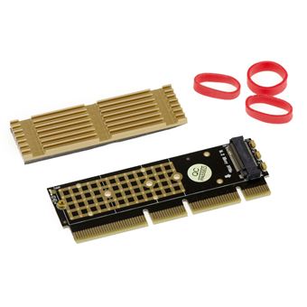 KALEA-INFORMATIQUE ADAPTATEUR CARTE CONTROLEUR 2U POUR SSD M2 NVME - PCIE 16x - RADIATEUR