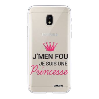 7 Sur Coque Pour Samsung Galaxy J3 17 Transparente Je Suis Une Princesse Tendance Evetane Coque Et Etui Telephone Mobile Achat Prix Fnac