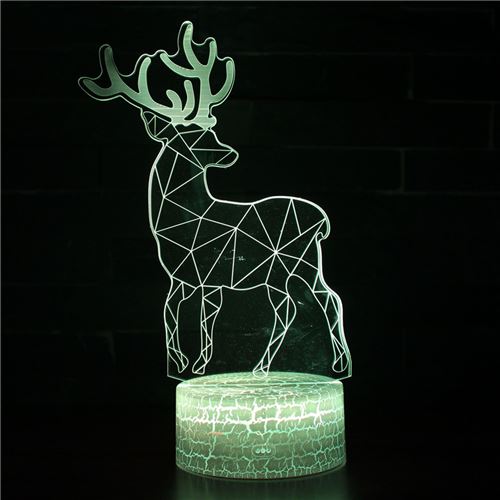 Stack Lampe 3D Tactile Veilleuses Enfant 7 Couleurs Avec Telecommande - Noël #644