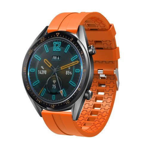 Générique Orange Bracelet En Silicone Pour Huawei Watch Gt - 22 Mm - Image 3