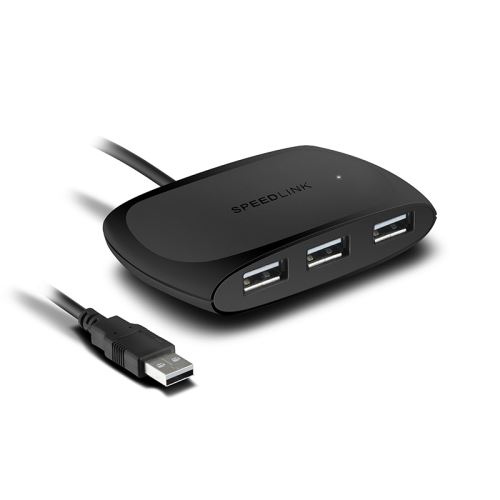 Speedlink Snappy Noir Hub USB 2.0 / 4 Ports - Actif
