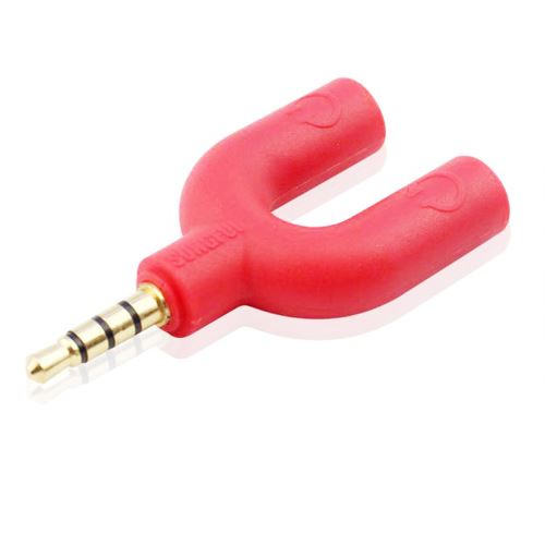 Adaptateur casque Kit U Forme 3,5 mm Diviseur Audio et