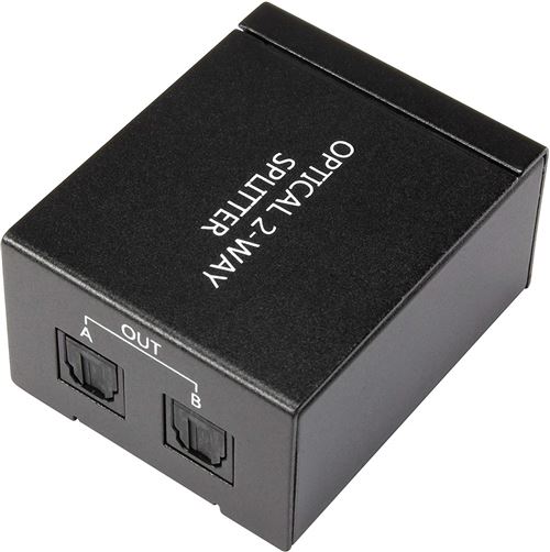 Répartiteur Toslink SpeaKa Professional 2 ports noir