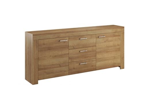 BOBOCHIC Buffet bas 200 cm SKYLINE Chêne