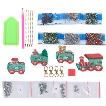 PORTE-CLÉS DIAMANT DOUBLE Face Abdos Strass Ornements Suspendus De