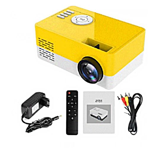 Projecteur domestique micro LED portable - Jaune