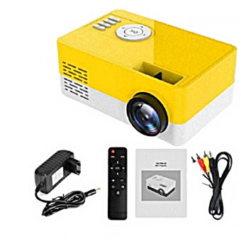 Projecteur domestique micro LED portable - Jaune - 1