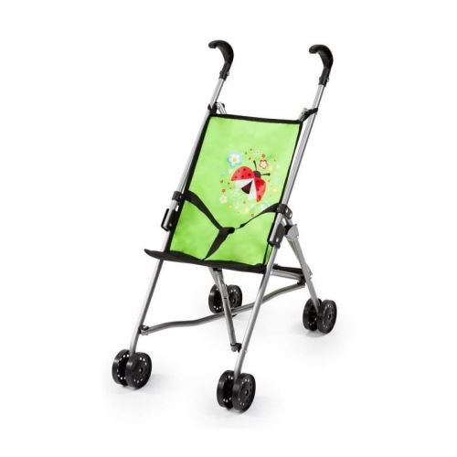 BAYER Poussette pour poupée coccinelle vert pliable