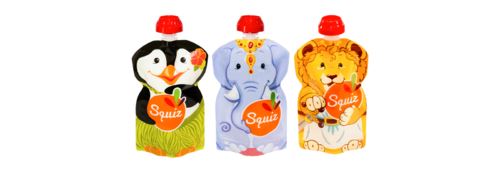 Lot De 3 Gourdes Réutilisables Squiz
