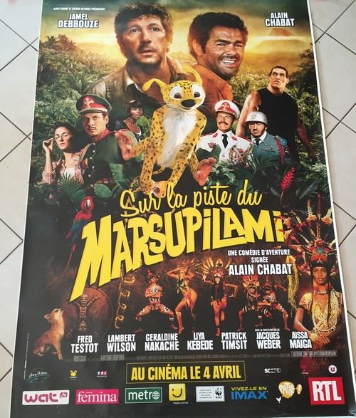 Sur La poste du Marsupilami - 120x175 cm - AFFICHE / POSTER