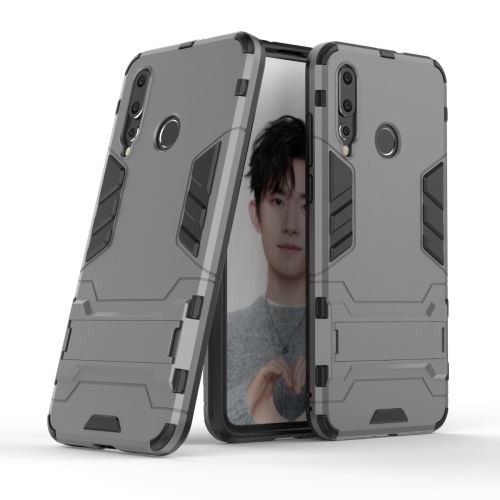 Coque en TPU cool guard hybride avec béquille gris pour votre Huawei Nova 4