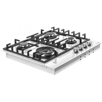 Scholtès SOTG1630W - Table de cuisson au gaz - 4 plaques de cuisson - Niche - largeur : 56 cm - profondeur : 48 cm - blanc