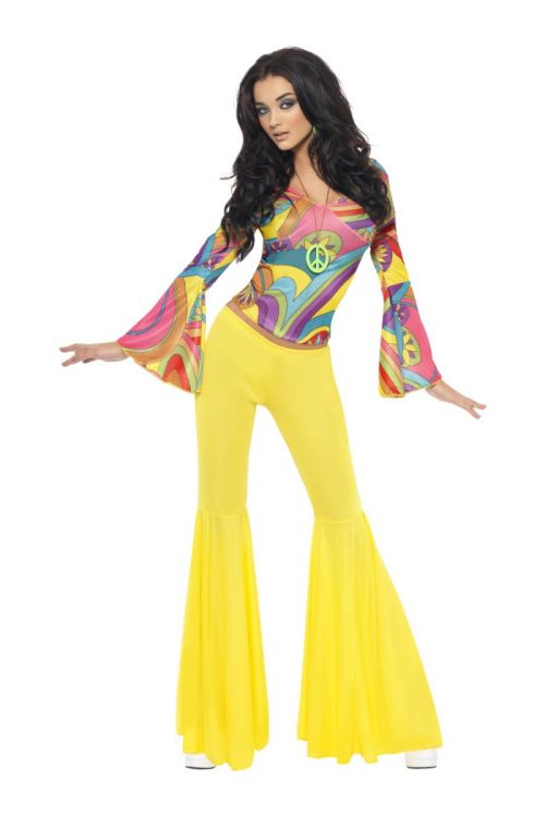 Costume 70's Groovy Babe - Multicolores - S