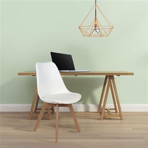 Chaise Scandinave Avec Cousin Cocooning Blanc Achat Prix Fnac