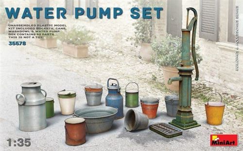 Maquette miniart - ech 1/35 -water pump set- ref 35578