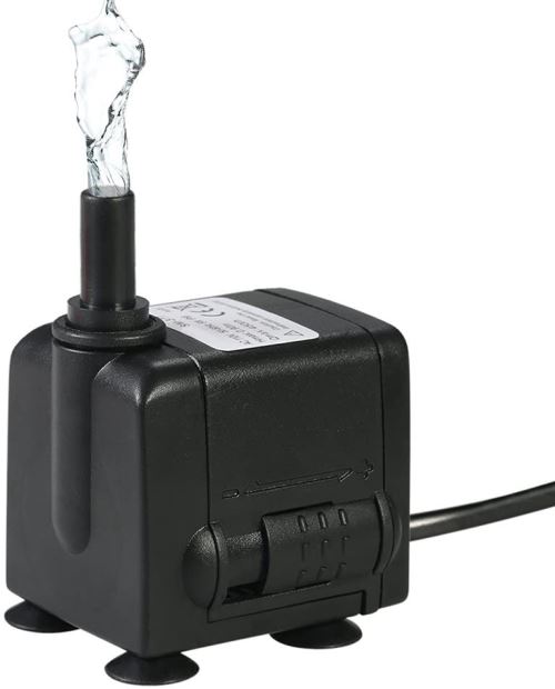 Comparer les prix de Decdeal Pompe à Eau Submersible 600L / H 8W pour Les Fontaines de Table Aquarium Pond Water Gardens et Hydroponic Systems avec 2 Buses