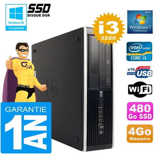 Acheter Pc hp compaq 8300 sff core i3-3220 ram 4go disque 480 go ssd graveur dvd wifi w7 État correct - 179,00 € Pc hp compaq 8300 sff core i3-3220 ram 4go disque 480 go ssd graveur dvd wifi w7 État correct - Hewlett-Packard reconditionné disponible sur Fnac