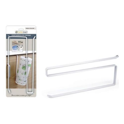 Dérouleur de papier de cuisine Confortime Métal Blanc (26 Cm)