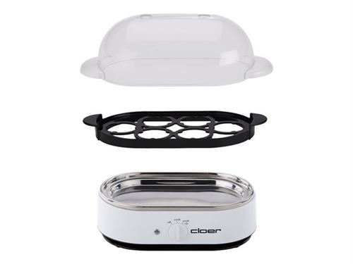  Cloer 6081 - Cuiseur &agrave; &oelig;ufs - 350 Watt - blanc 