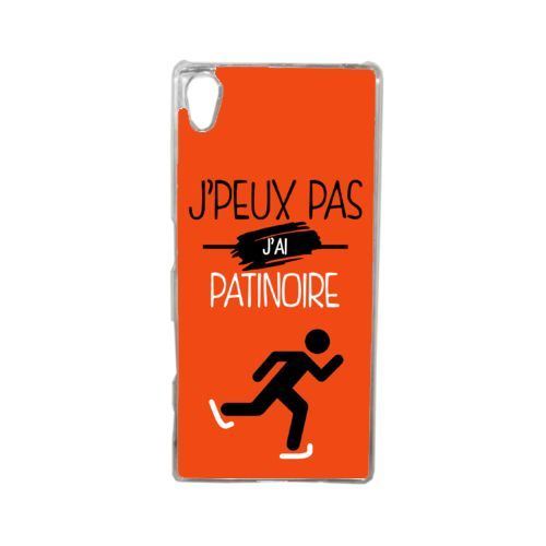 Coque j peux pas j ai patinoire 5 compatible sony xperia z5 transparent