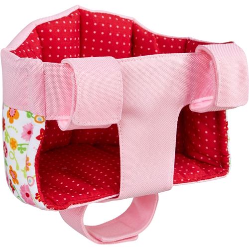 Haba siège de poupée multifonctionnel pour vélo 17 cm rose