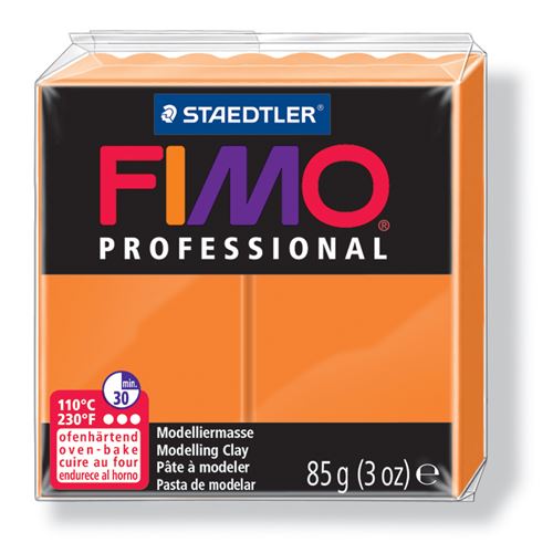 4 paquets de pate fimo pro 85g orange