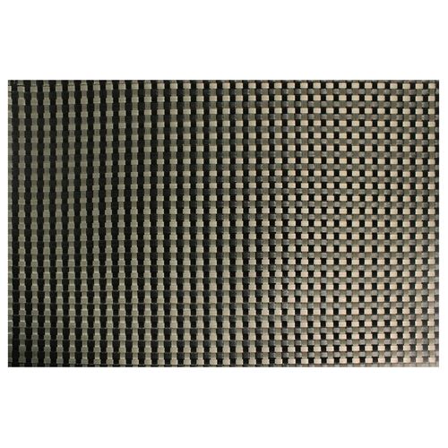 Set de table 32 x 47 cm pvc tresse Taupe/Noir