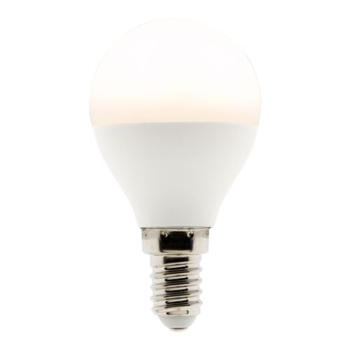 Elexity - Ampoule LED sphérique E14 - 5.2W - Blanc chaud - 470 Lumen - 2700K - A++ - Zenitech
