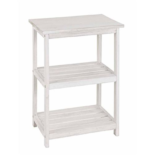 Étagère 3 Niveaux en Bois Ashley 62cm Blanc
