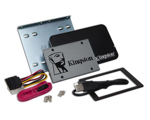 KINGSTON  UV500 Desktop/Notebook upgrade kit - SSD - chiffr&eacute; - 240 Go - interne - 2.5"" (dans un support de 3,5"") - SATA 6Gb/s - AES 256 bits - TCG Opal Encryption 2.0,