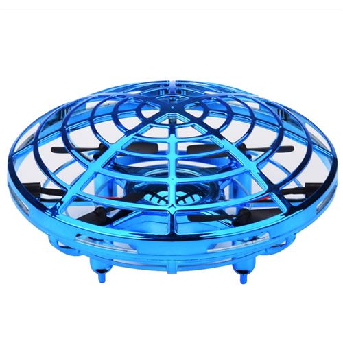 Mini Drone Ufo Induction À Commande Manuelle,Mode Maintien D Altitude Bleu MK20