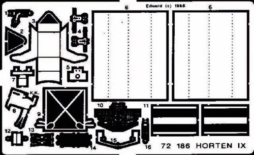Horten Ix/go 229 - 1:72e - Eduard Accessories