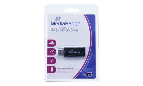 MediaRange - Kaartlezer (SD, microSD, SDHC) - USB 2.0