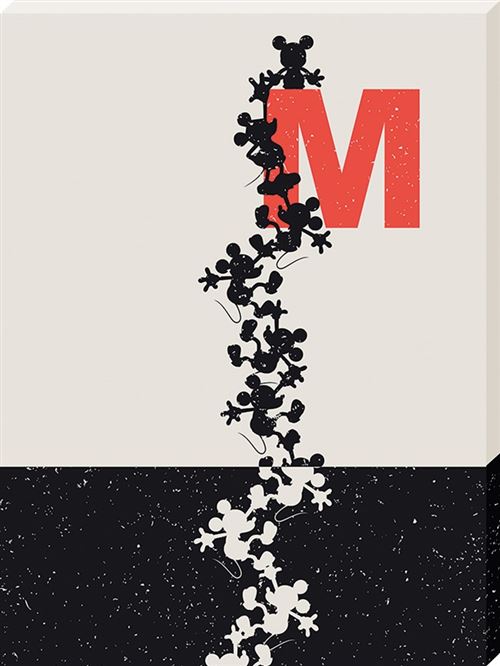 Mickey Mouse imprimée Mickey Chain 60 x 80 x 3.8 cm