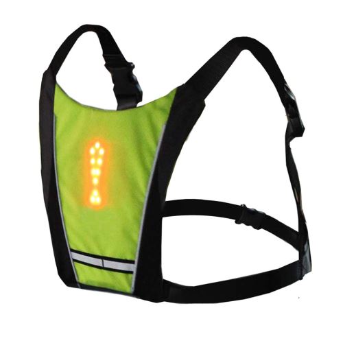 Faire du vélo LED de sécurité sans fil Turn Signal lumineux Gilet Riding nuit de guidage wedazano806