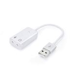 Adaptateur Audio USB Vers 3.5 Mm - Carte Son Externe Virtuelle 7.1 - Pour Ordinateur Portable Ou Bureau